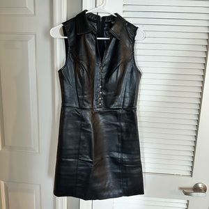 Finley Boutique Black Leather Dress